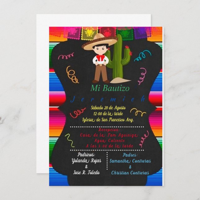 CHARRO BAUTIZO (Frente/Verso)