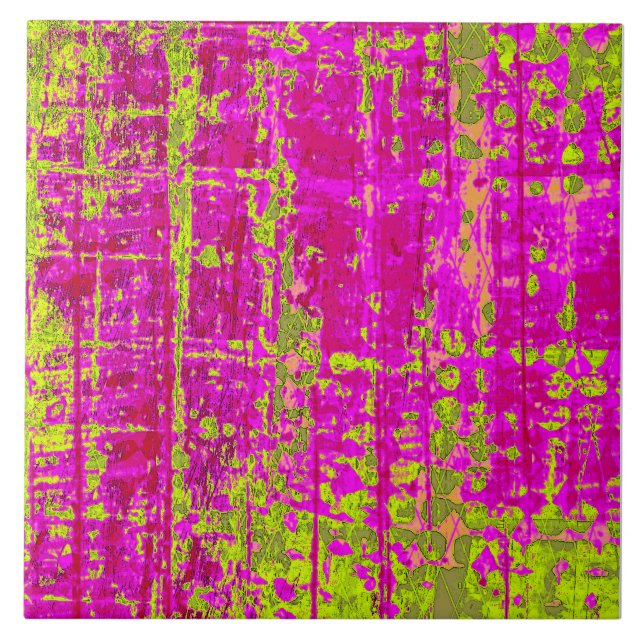 Chartreuse Beijo Rosa e Abstrato Verde (Frente)