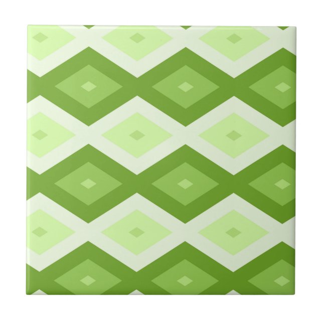 Chartreuse green diamond pattern (Frente)