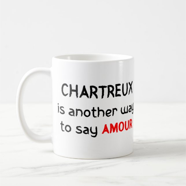 chartreux adora caneca de café (Esquerda)