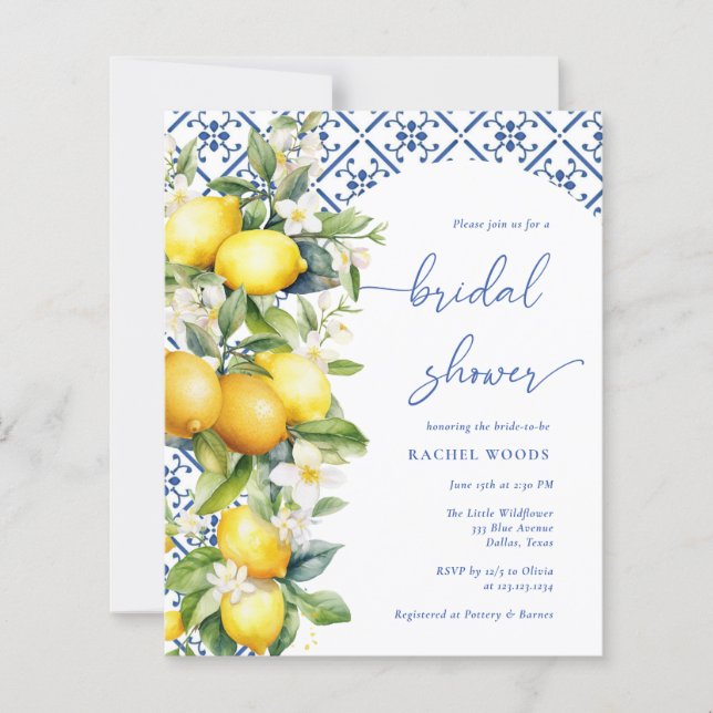 Chás de panela para o Mediterrâneo com limão orçam (Frente)