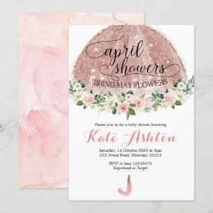 Chás Dourados de abril Convite para Chá de frald