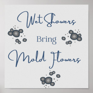 Chás Molhados Poster de Banheiro Engraçado