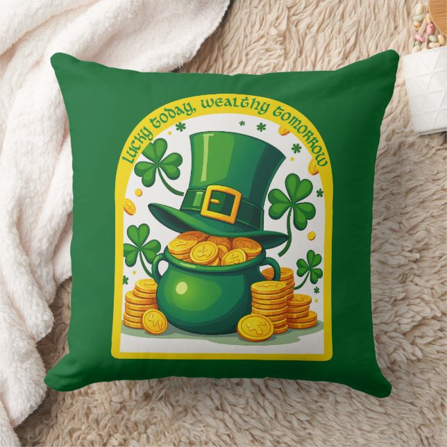 Chasing Luck Catching Cash St Patrick’s - almofada (Cobertor)