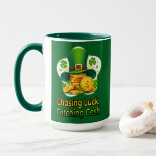 Chasing Luck Catching Cash St Patrick’s - caneca