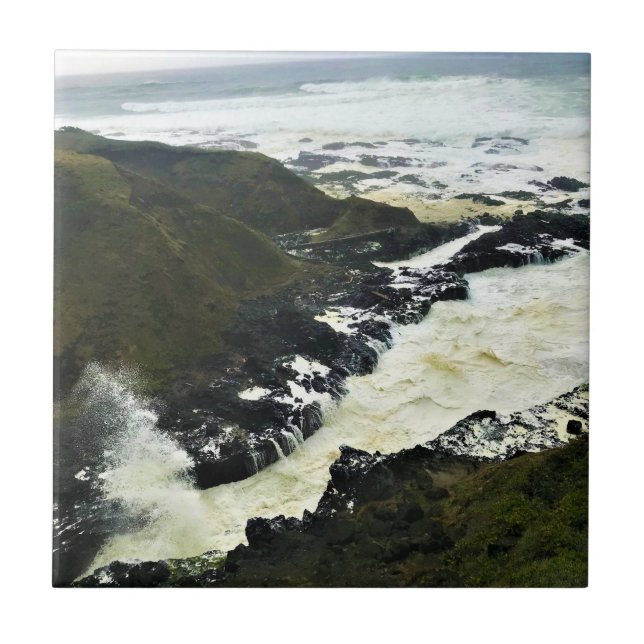 Chasm de Cook, Cabo Perpétua, Costa do Oregon (Frente)