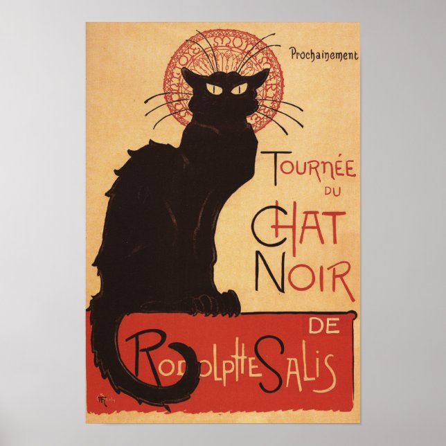 Chat Noir Cabaret Troupe Black Cat Promo Poster (Frente)