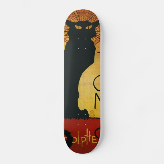 Chat Noir - skate de gatos pretos (Frente)