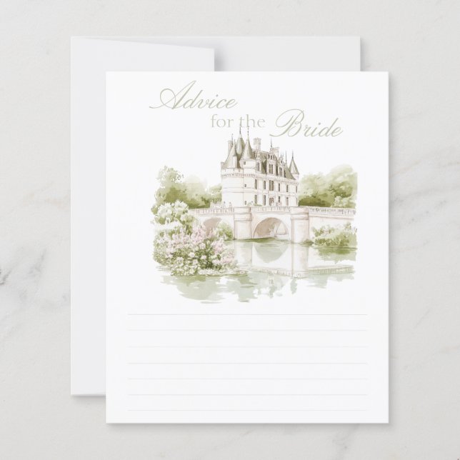 Chateau French Romance Advice Para A Noiva (Frente)