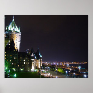 Chateau Frontenac Castle Boardwalk Poster do Quebe