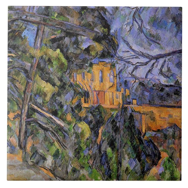 Chateau Noir por Paul Cezanne (Frente)