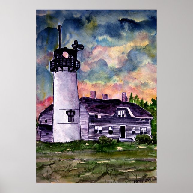 Chatham Lighthouse Marthas Poster (Frente)