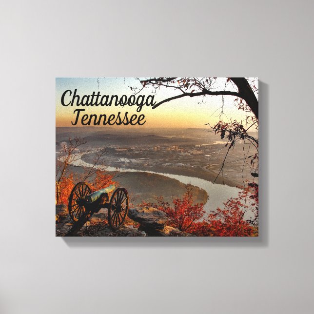 Chattanooga Tennessee do Monte Lookout Canvas (Frente)