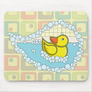 Chaucer o pato de borracha Mousepad