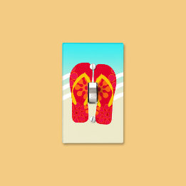Chave de luz Colorida Summer Beach Chinelos