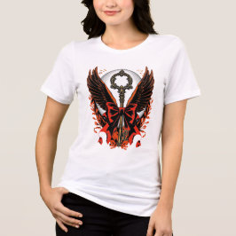 Chave do Arco Gótico Velvet com Asas e Lua