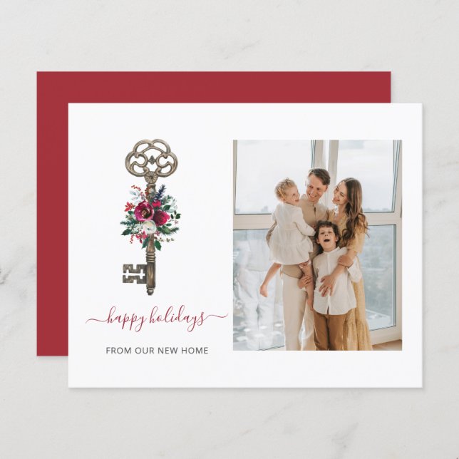 Chave do xmas de orçamento que movemos o Cartão de (Frente/Verso)