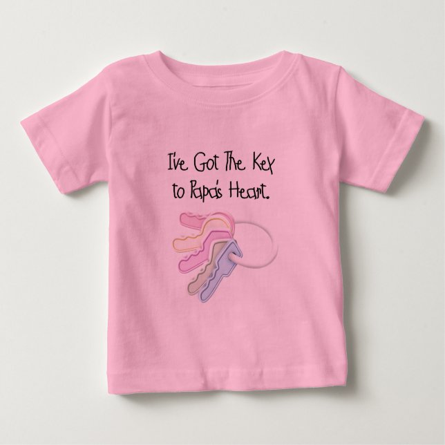 Chave para Camisetas e presentes do coração do pap (Frente)