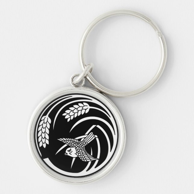 CHAVEIRO 一 本 稲 の 丸 に 雀 (Frente)