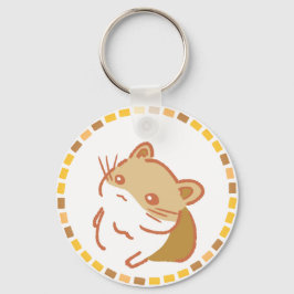 CHAVEIRO 明るいオレンジ＆キュートなハムスターイラスト  