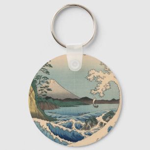 Chaveiro 波と富士山, onda do 広重 e Monte Fuji, Hiro