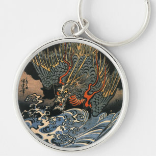 Chaveiro 海 龍, 国, Sea Dragon, Kuniyoshi, Ukiyo-e