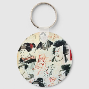 Chaveiro 落書き風の猫, Grafite-como o gato, Kuniyoshi