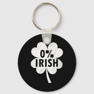 Chaveiro 0% Trevo Irlandês Feliz Amuleto Sortudo St Patrick