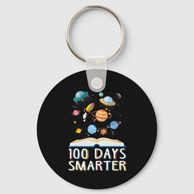 Chaveiro 100º Dia Da Escola 100 Dias Mais Inteligentes Espa (Frente)