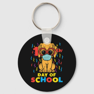 Chaveiro 100º Dia De Cachorro Escolar Em Máscara 100 Dias Q