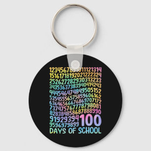 Chaveiro 100º Dia de Professores Crianças 100 Dias de Matem