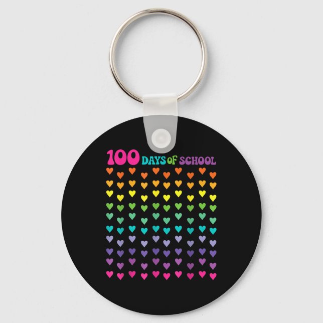 Chaveiro 100º Dia de Professores Crianças 100 Dias de Matem (Frente)