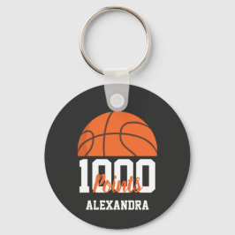 Chaveiro 1000 Career Points Scorer Basketball Player Team