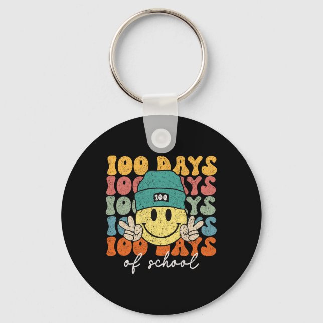 Chaveiro 100.º Dia dos Professores Escolares 100 Dias 1 (Frente)