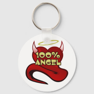 Chaveiro 100% Angel Devil Heart