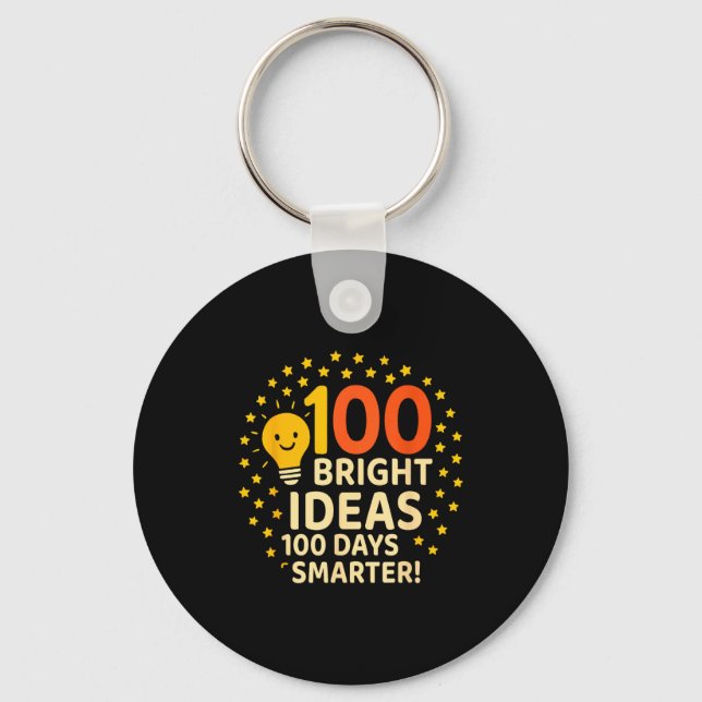 Chaveiro 100 Bright Ideas 100 Days Smarter Design, 100 Days (Frente)