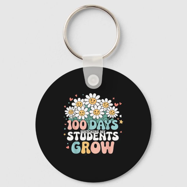 Chaveiro 100 Day Watching My Students Grow 100 Days Of Scho (Frente)