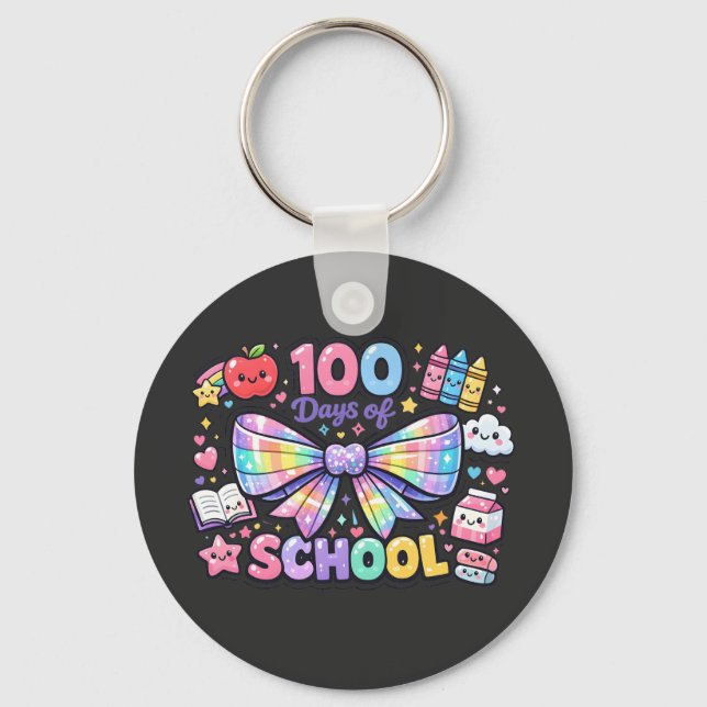 Chaveiro 100 Days Of School  (Frente)