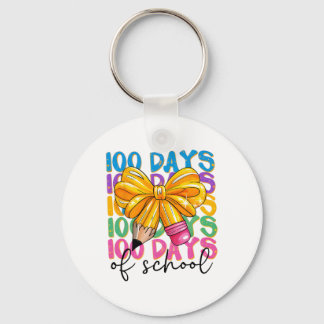 Chaveiro 100 Days Of School Celebration Pencil Bow Teacher