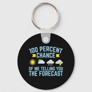 Chaveiro 100% de chance de eu contar a previsão