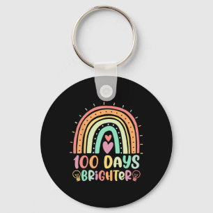 Chaveiro 100 dias Brighter Rainbow Happy 100º dia da escola