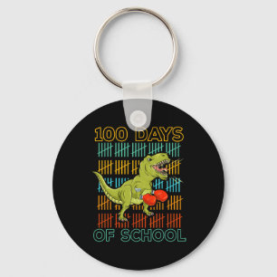 Chaveiro 100 Dias Da Escola 2025 Dinossauro Boxing Mma Mart