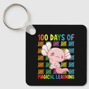 Chaveiro 100 Dias Da Escola Axolotl De Aprendizagem Mágica