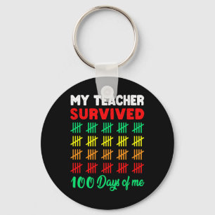 Chaveiro 100 dias de adolescentes escolares 100º dia do ens