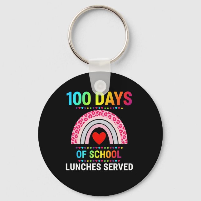 Chaveiro 100 Dias De Almoços Escolares Servidos Almoço Alar (Frente)