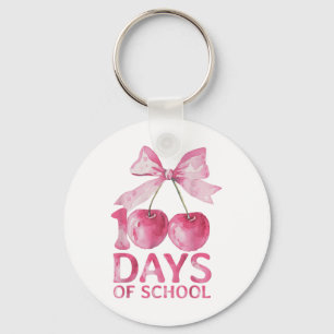 Chaveiro 100 Dias De Arco De Cereja Cute Coquette Da Escola