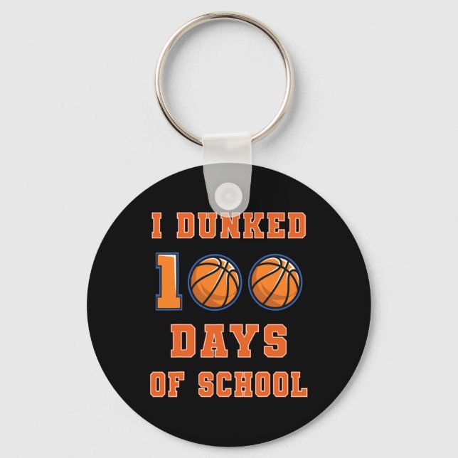 Chaveiro 100 Dias De Basquete Escolar 100 Dia De (Frente)