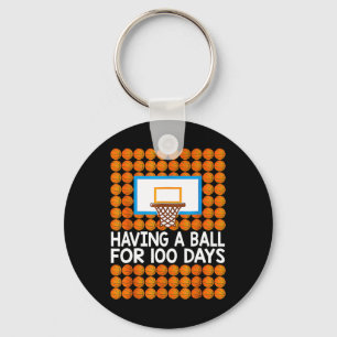 Chaveiro 100 Dias De Bolas De 100 Dias De Basquete Escolar