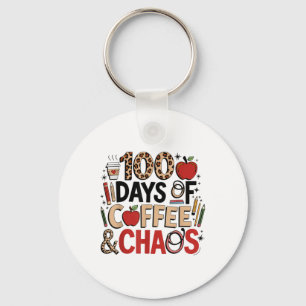 Chaveiro 100 Dias De Café E Caos 100 Dias De Escola