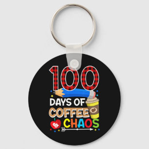 Chaveiro 100 Dias De Café E Caos - 100 Dias De Escola